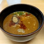 吟醸らーめん 久保田 - 味噌つけ麺のつけ汁