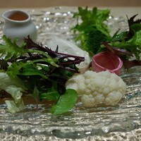 素透撫 - 豆腐と有機野菜のサラダ