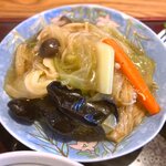 さくら本店 - (ﾗﾝﾁ)さくら定食 変わり鉢：かた焼そば野菜あん　2021.12.22