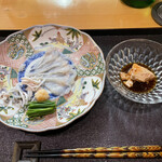 鮨松榮 - てっさ あん肝ポン酢