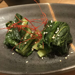 信州蕎麦 蓼科庵 - 野沢菜