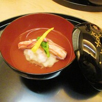 大手町浅田 - ＜お椀＞蟹ふかし　芽蕪　柚子