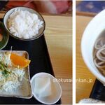 福寿司 - ランチ830円そば選択。福寿司(愛知県新城市)食彩品館.jp撮影 