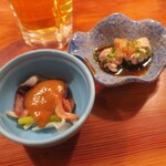 魚正 - お通し二品