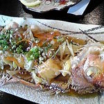 お食事処たかせ - コース５品目 アマダイ丸ごと唐揚げのあんかけ！ コレだけでもいい！