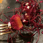 Terroir愛と胃袋 - Signature八ヶ岳湧水鱒のショーフロワ＜大柴さんの鱒／ビーツ／いなばファームの山羊＞