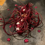 Terroir愛と胃袋 - Signature八ヶ岳湧水鱒のショーフロワ＜大柴さんの鱒／ビーツ／いなばファームの山羊＞