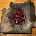 Signature八ヶ岳湧水鱒のショーフロワ＜大柴さんの鱒／ビーツ／いなばファームの山羊＞