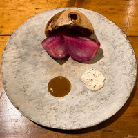 Terroir愛と胃袋 - 赤蕪の塩釜焼き<クレイジーファーム石毛さんの愛真紅>