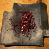 Terroir愛と胃袋 - Signature八ヶ岳湧水鱒のショーフロワ＜大柴さんの鱒／ビーツ／いなばファームの山羊＞