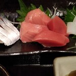 JAPANESE DINING 一 - 刺身3点盛り(〆ｻﾊﾞ・ﾏｸﾞﾛ・ｲｶ)