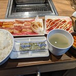 Yakiniku Raiku - 朝焼肉セット（キムチver）＋キムマヨ豚
