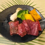 木の香りのホテルグーテベーレ - アルプス牛の陶板焼