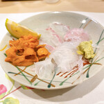 うを徳 - 星鰈  & 　馬糞海胆