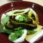 赤乃れん - この日の〆、海苔と餅抜きお雑煮です