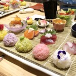 Sushi Kappou Kuroshio - 二人とも「手巻き寿司ごぜん(2000円）を頂きました。