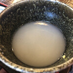 きたこま - 蕎麦湯〜
底に沈んでいた蕎麦湯が濃厚！