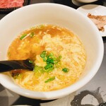 焼肉ホルモン 風土. - 卵スープ