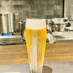 仁修樓 - ◎まずはビールで喉を潤す。