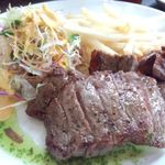 水呑カフェボヌー - カットステーキ150g