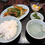 龍門 - 牛肉のカキソース炒め定食