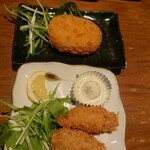 Yokohama Nishiguchi Izakaya Sagami - コロッケ、カキフライ