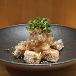 こころや - マグロの竜田揚げ 柚子おろしポン酢