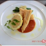 フランス料理 ヴォジュール - 白身魚のグジョネット　カレー風味トマトソース