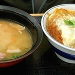 かつや - カツ丼（竹）、豚汁（大）