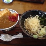 Edoya - カツカレー丼そばセット 750円！