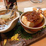 串幸 - 前菜の三種盛り