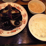 万豚記 - まっ黒酢豚定食　(\980)