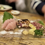 Sumiyaki Nomidokoro Umatora - 朝引き鶏のお造り盛り