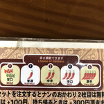 印度屋キッチン - 辛さレベル