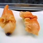 一鮨 - 赤貝　青柳