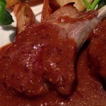 シェ・ミカワ - 1回目2012年12月25日仔羊のソテー　粒マスタードソース