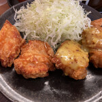 Karayoshi - 合盛り定食(もも唐揚げ+ハニーマスタード)