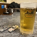 川崎名物 炭火焼肉 食道園 - 生ビール（アサヒ）