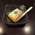 とんかつ成蔵 - デザートも出ます。トンカツの衣を集めて作ったフレンチトースト。