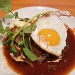 キッチン Oh!Way - 目玉焼きのせジャーマンハンバーグ