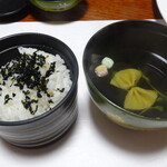 一の俣温泉グランドホテル - 和布ご飯とお吸い物