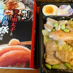 駅弁当 - 辛子明太子と糸島豚弁当