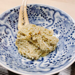 道人 - 蟹味噌と腹身のとも和え
      私にとって、これが今回のスペシャリテ(*^^*)