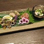 ●まぐろの前菜３種