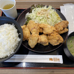 鶏三和 - 唐揚げ定食(7個)970円　ご飯大盛り無料