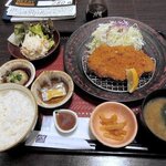 Ootoya - 大戸屋 「三元豚のロースカツ定食＋ポテトサラダ」
