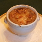 熱々オニオングラタンスープ　めっちゃ　美味しいで～＾＾