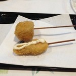 澪つ串 - シュウマイとサーモンですo(^▽^)o