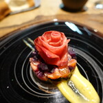 ル クーリュズ - キヌヒメサーモン、むらさき人参、赤大根