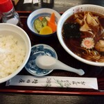 Osoba Masuda Ya Soba Ten - らーめん定食(800円)